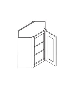 Wall Diagonal Corner Cabinet-Shaker White